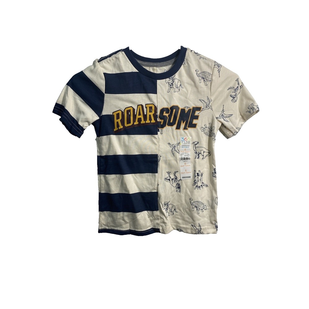 365 kids boys short sleeve dinosaur shirt size 6